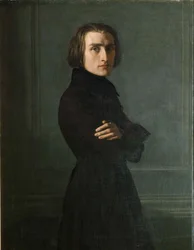 Porträt des Komponisten Franz Liszt 1811-1886, 1839