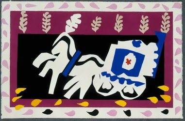 Das Begräbnis des Pierrot. Aus „Jazz“. Tafel X. S. 70/71