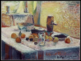 Erstes Orangen-Stillleben