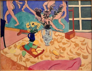 Früchte, Blumen mit dem Bild Der Tanz