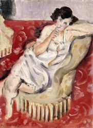 Akt mit einem Sessel