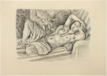 Odaliske mit Magnolie