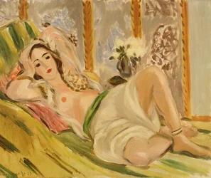 Odaliske mit Magnolien, um 1920