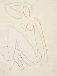 Sitzende weibliche Figur