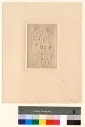 Drei Figuren - Aktstudien