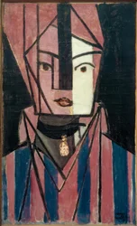 Weißer und rosa Kopf (Marguerite Matisse)