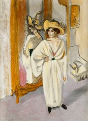 Frau in Weiß, ca. 1918-19