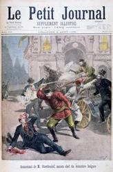 Ermordung von Stefan Stambulov, Sofia, Bulgarien, 1895
