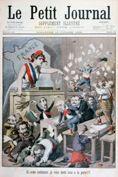 Karikatur der Abgeordnetenkammer, Paris, 1898