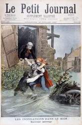 Überschwemmungen im Midi, Südfrankreich, 1897