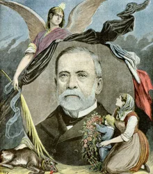 Porträt von Louis Pasteur, 1895 (Illustration)