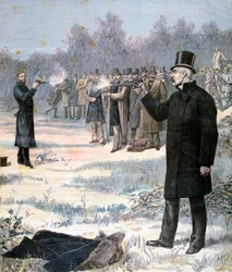 Das Duell zwischen Paul Deroulede und Georges Clemenceau, 1893