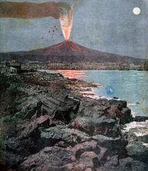 Der Ausbruch des Ätna, Sizilien, 1892