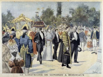 Der Lord Mayor von London in Bordeaux - in „Le Petite Journal“