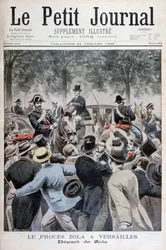 Die Abreise von Émile Zola aus Versailles, 1898