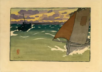 Boot und Dampfschiff (Saint-Briac)