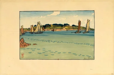 Henri Rivière, Gabares vor ...