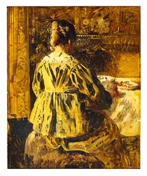 Das Mahl oder Frau von hinten gesehen