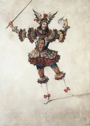 Ballettkostüm eines Magiers, ca. 1654