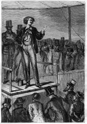 Illustration des Buches „Von der Erde zum Mond“ von Jules Verne, Hetzel-Ausgabe - Les voyages extraordinaires