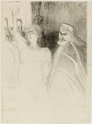 Bartet und Mounet-Sully in Antigone