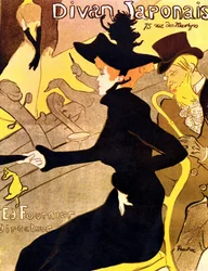 Henri de Toulouse-Lautrec 1864 - 1901, französischer Maler, Divan Japonais 1892-3