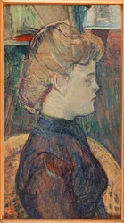 Malermodell Helene Vary im Atelier