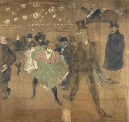 Panneaux für die Bude der Goulue, auf der Foire du Trône in Paris