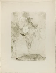 Rückansicht von Lender, der den Bolero in Chilpéric tanzt