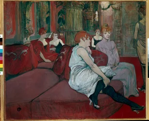 Salon in der Rue des Moulins