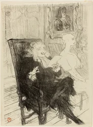 Truffier und Moreno, in Les Femmes Savantes