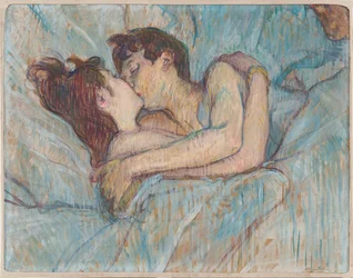 Im Bett: Der Kuss, 1892