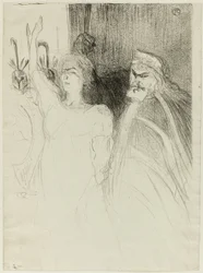Bartet und Mounet-Sully in Antigone