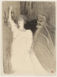Bartet und Mounet-Sully in Antigone