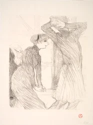 Lugné Poë und Berthe Bady in "Au-dessus des Forces Humaines"