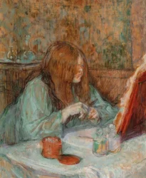 Madame Poupoule bei ihrer Toilette