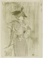 Mademoiselle Marcelle Lender, stehend