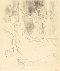 Mme. Simon-Girard, Brasseur und Guy in La belle Helene, 1895