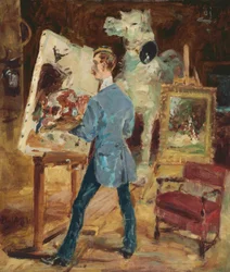 Princeteau in seinem Atelier; Princeteau dans son Atelier, 1881
