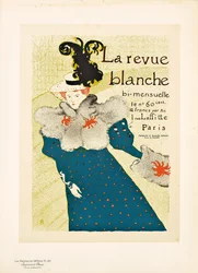 Reproduktion eines Plakats für "La Revue Blanche", 1895