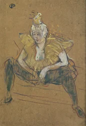 Die Clownin Cha-U-Kao sitzt, 1895