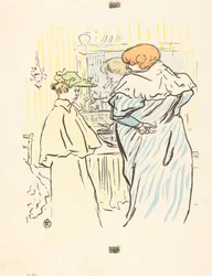 Zwei Frauen vor einem Spiegel