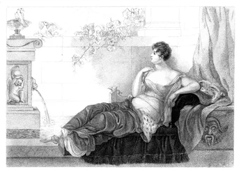 Mary Robinson 1757-1800, englische Dichterin und Romanautorin, 1830