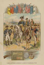 Flaggen, Uniformen, Währungen und Waffen der Amerikanischen Revolution