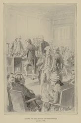 Unterzeichnung der Unabhängigkeitserklärung, 4. Juli 1776