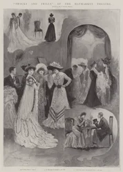 Kleider und Rüschen, im Haymarket Theatre