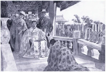 Han Yu präsentiert sein Memorandum