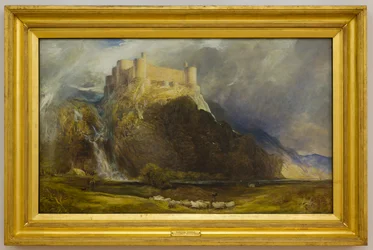 Harlech Castle, Vierkant zu den Winden, die wehen, ca. 1894