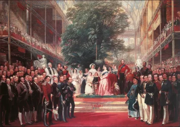 Königin Victoria eröffnet die Große Ausstellung im Hyde Park