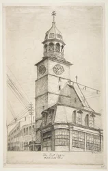 Das Postamt, Middle Dutch Church, aus „Szenen des alten New York“